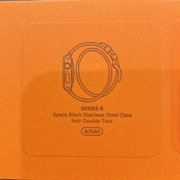 Apple Watch Hermès Series 6 40mm Sp Blk Stainless Noir D Tour CEL - Picture 10 of 11